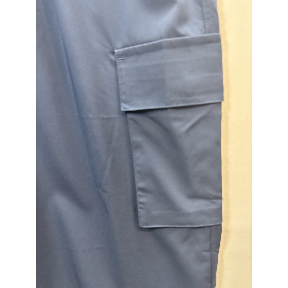 JEKAOYI Blue Cargo Pants Womens Medium Ripstop Elastic Waist Tapered Pockets - Picture 4 of 11